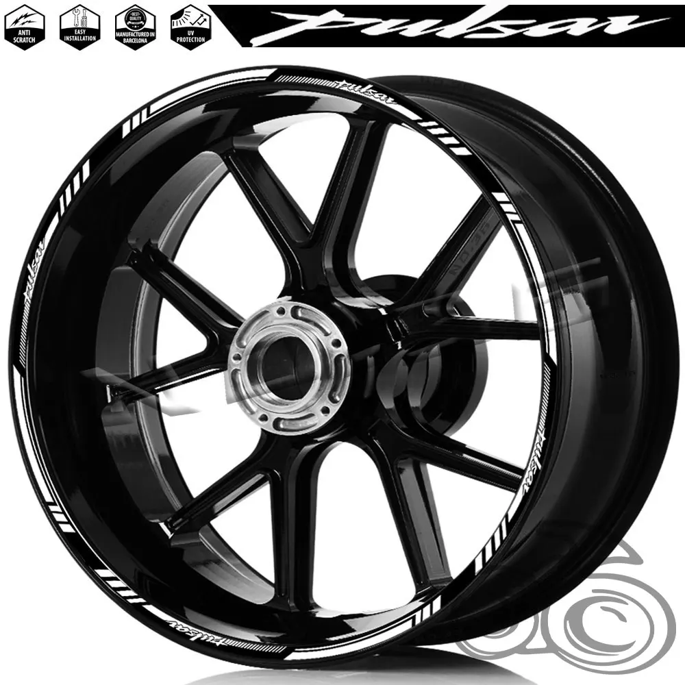 Cinta decorativa impermeable para llantas Bajaj Pulsar - imagen 5