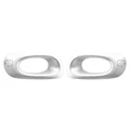 1Pair Satin silver
