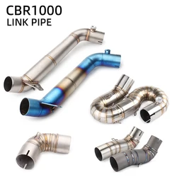 Tubo escape medio acero inoxidable para Honda CBR1000RR 2004-2012