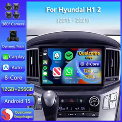 Radio Android 15 para Hyundai H1 II 2015-2021 con CarPlay y GPS