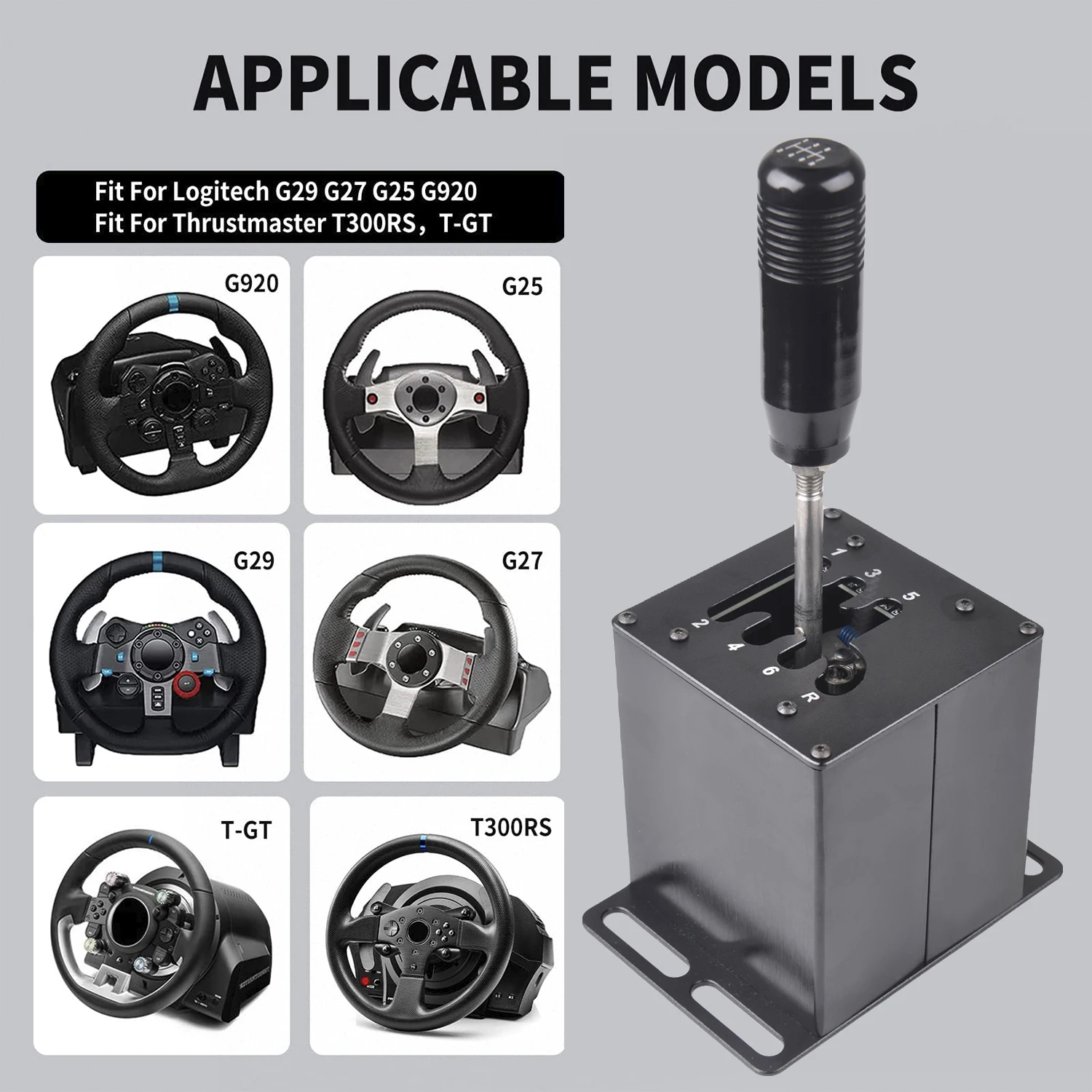 Logitech palanca de cambios H USB para G27 G29 G920 Thrustmaster T300RS - imagen 4