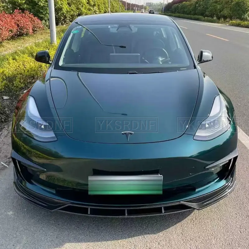 Bodykit ABS de estilo fibra de carbono para Tesla Model 3