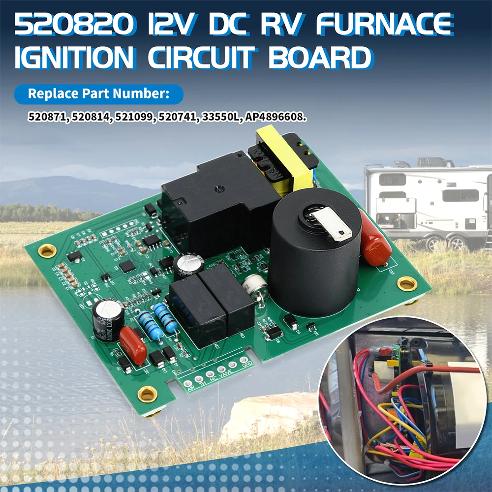Placa de control del ventilador 12 VDC para calentador de agua - imagen 2