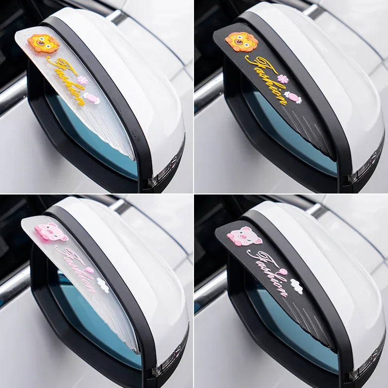 Parasol ceja espejo retrovisor para coche antilluvia fibra de carbono - imagen 5