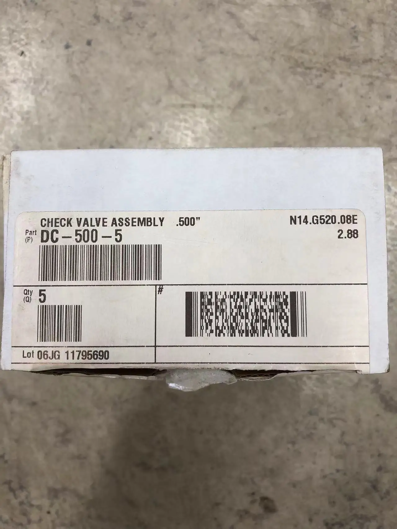 DC-500-5 Origin Válvula de retención para tubo – genuina - imagen 3