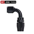 AN6 90 Degree Black
