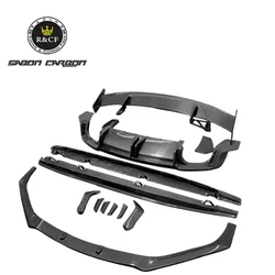 Kit fibra carbono Audi TTRS MK3 alerón divisor lateral Canards