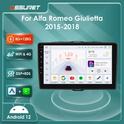 Radio 2DIN Android con GPS y CarPlay para Alfa Romeo Giulietta