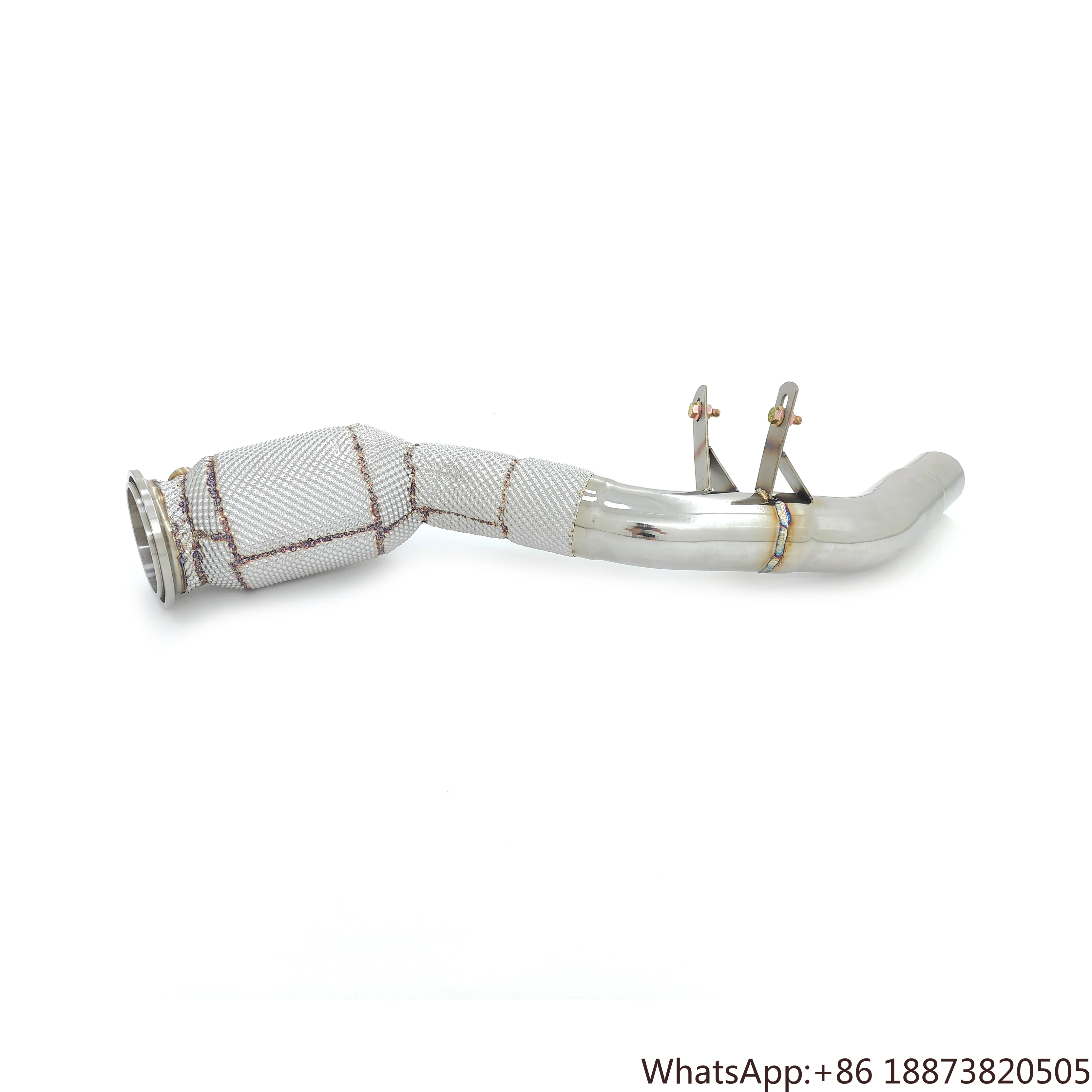 Escape deportivo de alto flujo para Jaguar XE XF XJ F-type F-pace 2.0T 2011- Bajante catcado con protector térmico