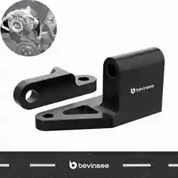 BEVINSEE 4.0L Kit de reubicación de alternador de motor de aluminio para Jeep XJ Wrangler Cherokee 1996-2002