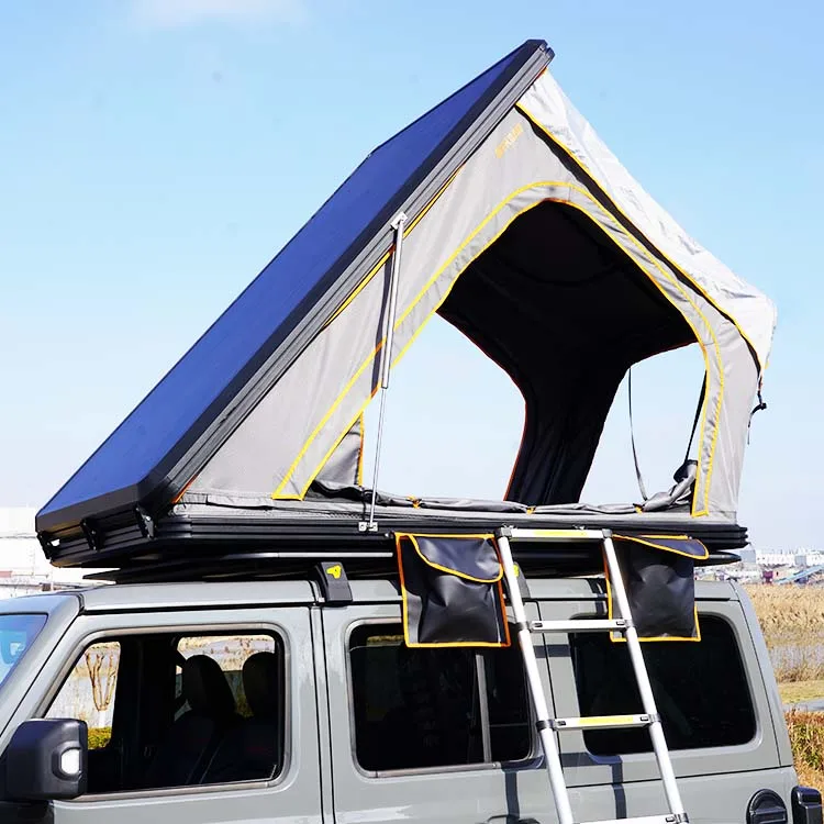 Tienda de campaña portátil Glamping, impermeable, de aluminio, con escalera, para Jeep Car