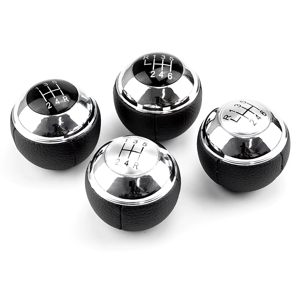 Pomo de cambio de cuero PU 5/6 velocidades para Mini R50, R52 y R53 - imagen 3