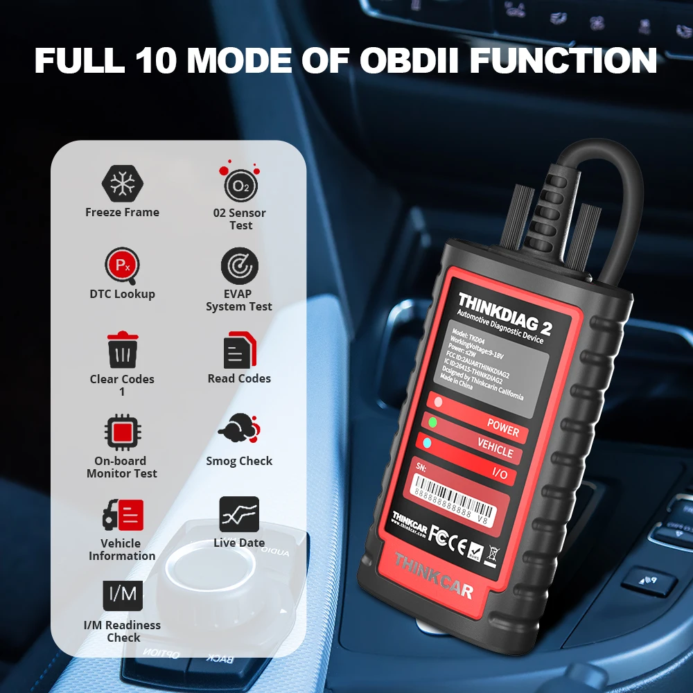 THINKCAR ThinkDiag 2 | Escáner diagnóstico OBD2 CAN FD – 15 servicios codificación ECU - imagen 2