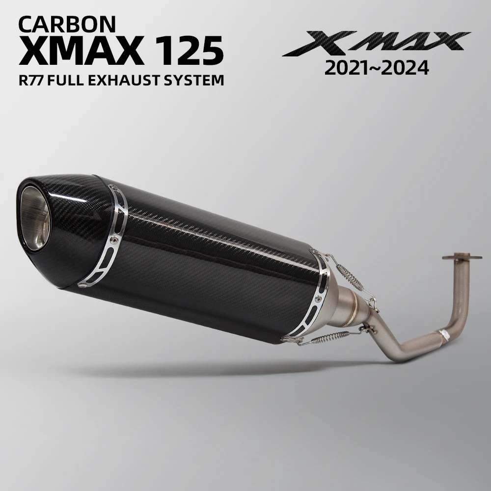 Escape deportivo R77 de carbono para XMAX 125 (2021-2024)
