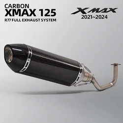 Escape deportivo R77 de carbono para XMAX 125 (2021-2024)