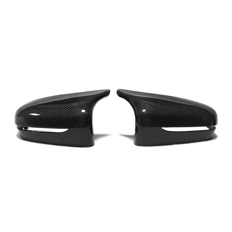 Accesorios exteriores cubiertas de espejo retrovisor lateral de sarga 3K F90 para BMW M5 F90 cubierta de espejo de fibra de carbono seca
