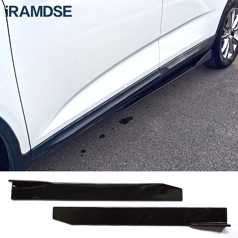 Faldón lateral negro brillante para Scirocco, kit carrocería