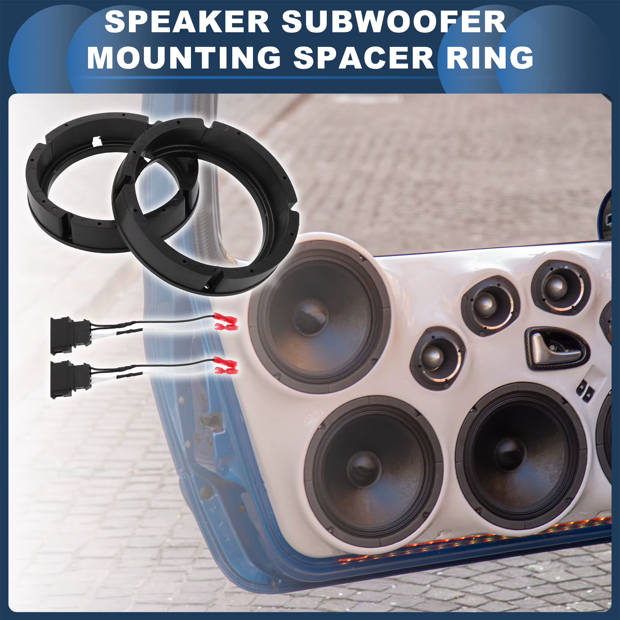Aros espaciadores tweeter Autohaux adaptador altavoces VW Golf MK4