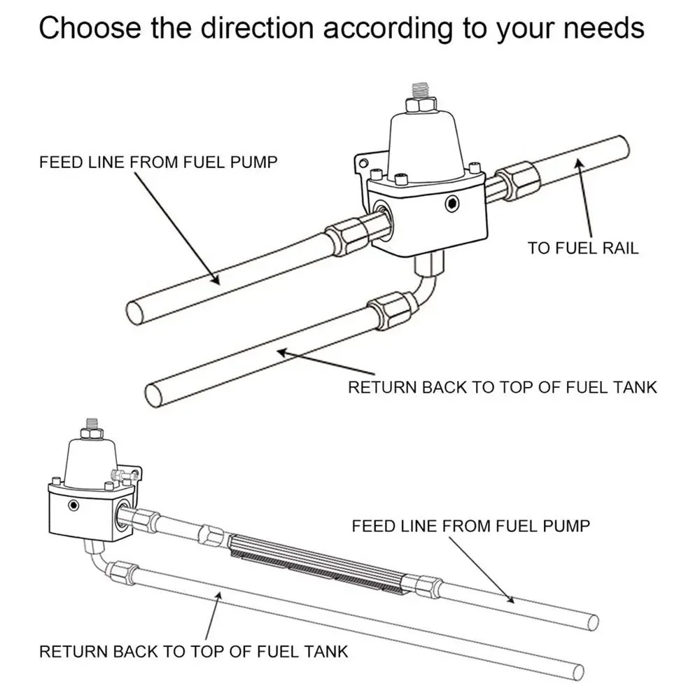 FPR AN6 Regulador de presión para combustible ajustable 7MGTE Supra - imagen 4