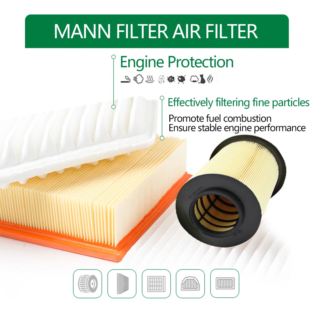 MANN FILTER C27009 Filtro de aire a AUDI CUPRA SKODA VW con Lignin alta capacidad de retención de polvo filtración superior Original 04E 129 620 - imagen 4