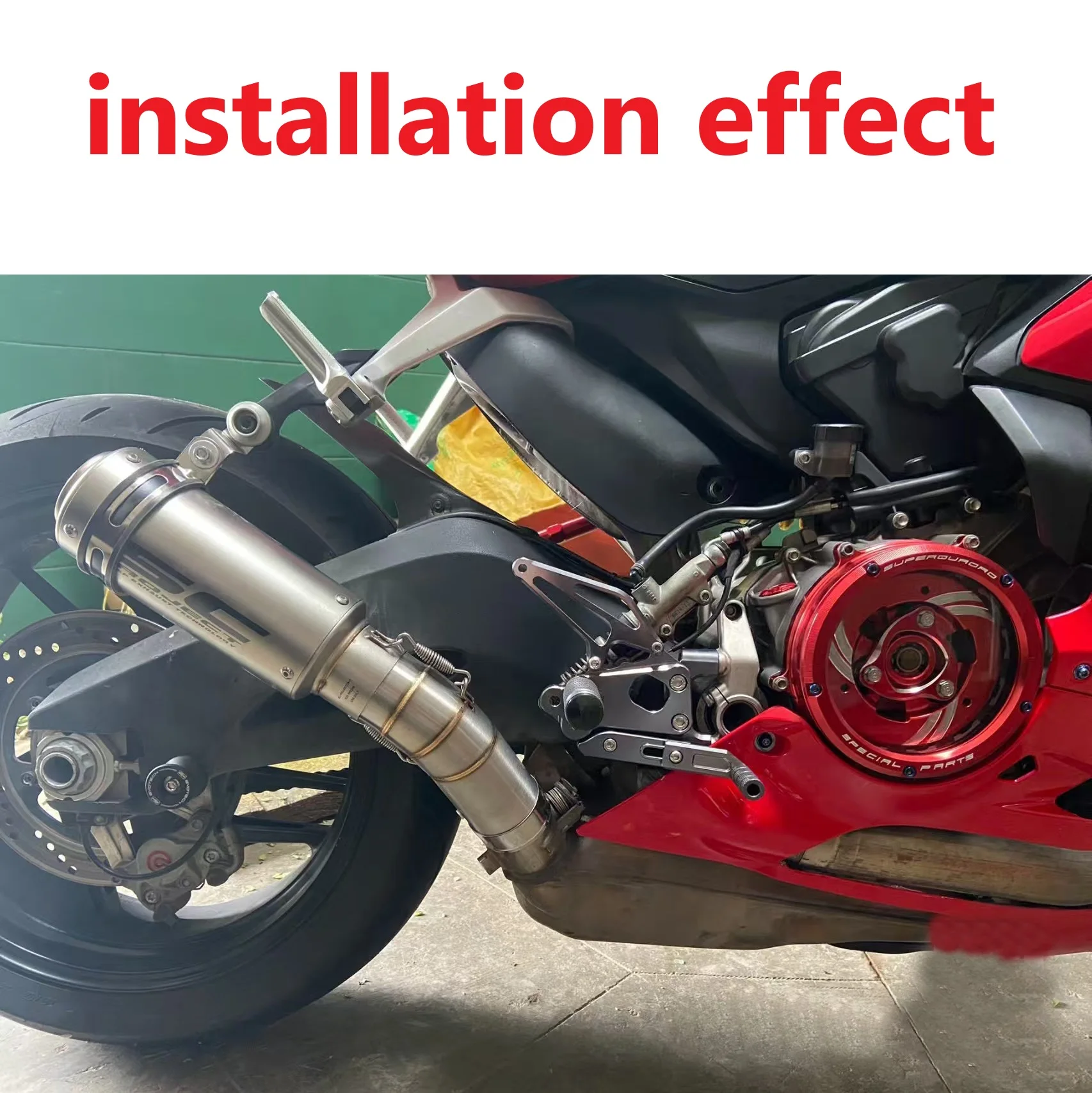 Escape Slip On universal 60mm acero inoxidable Ducati 959 Panigale - imagen 5