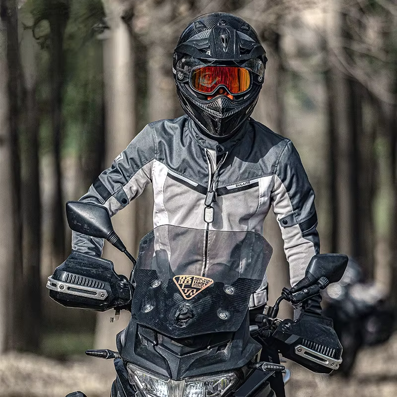 Chaqueta moto verano transpirable con protecciones y malla ventilada - imagen 3