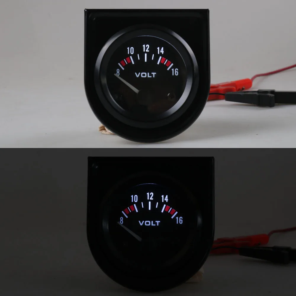 Voltímetro digital 52mm 12V con LED rojo para coche - imagen 3