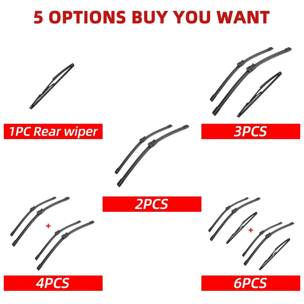 1/2/3/4/6 Uds limpiaparabrisas de coche para Alfa Romeo - imagen 3
