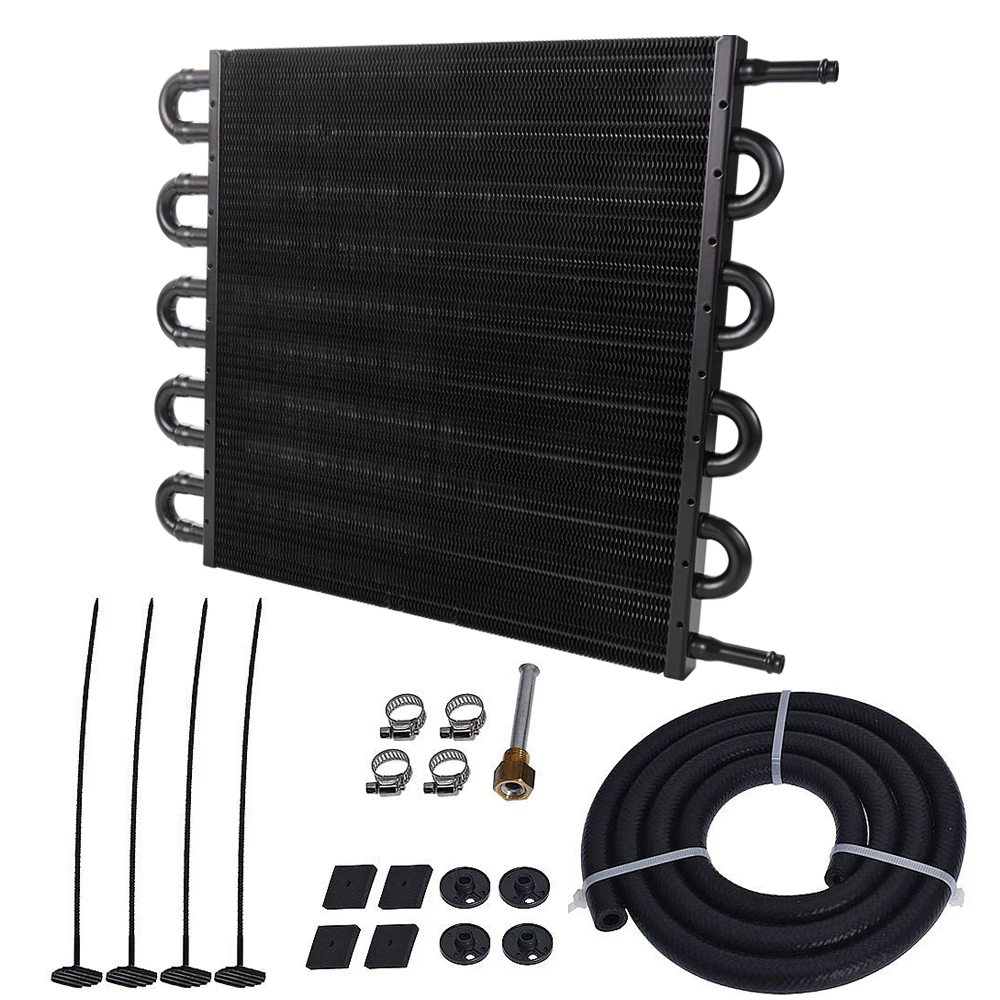 Enfriador aceite transmisión remoto aluminio 4-10 filas manual/automático