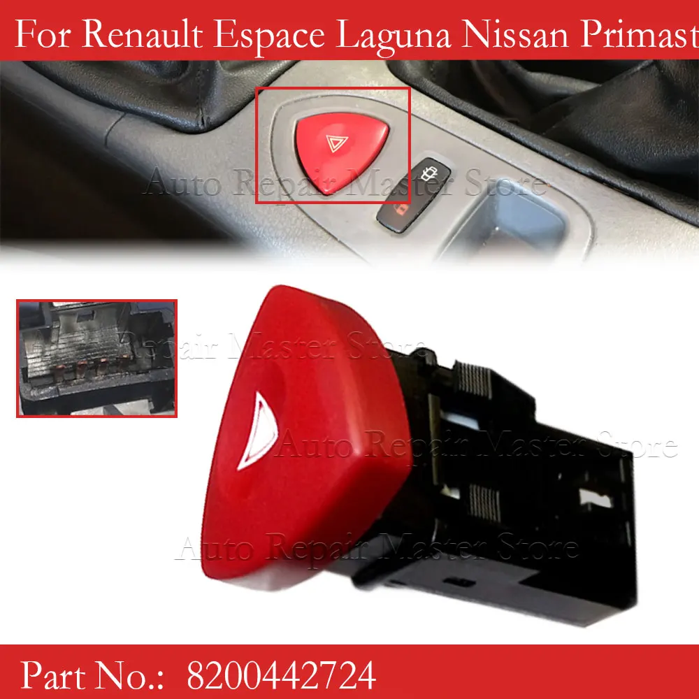 Interruptor luz emergencia 8200442724 para Renault Espace, Laguna, Primastar
