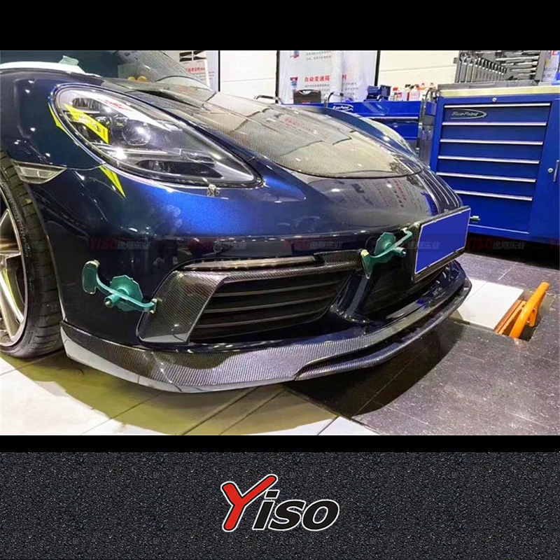 YISO Tecate Deflector viento fibra carbono Cayman S Boxster 718 - imagen 2