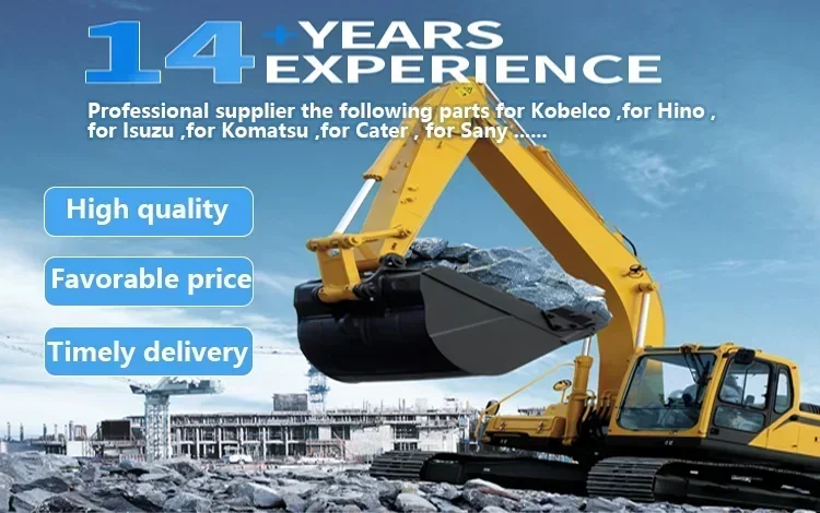 Tarjeta de contacto del proveedor especializado en repuestos de excavadoras Kobelco