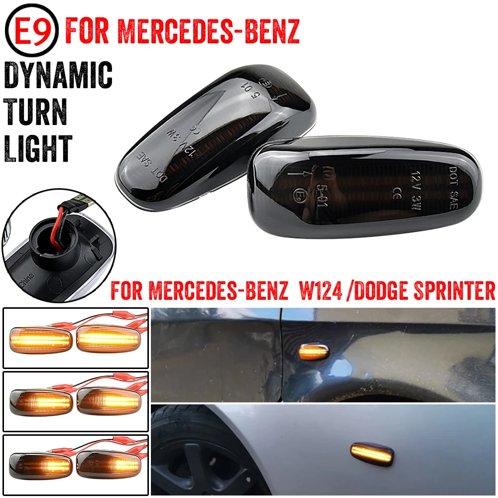 Indicador lateral dinámico LED con intermitente secuencial para Dodge Sprinter 2003-2006