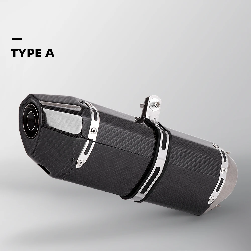 Escape universal de carbono 51 mm para motocicleta deportiva - imagen 5