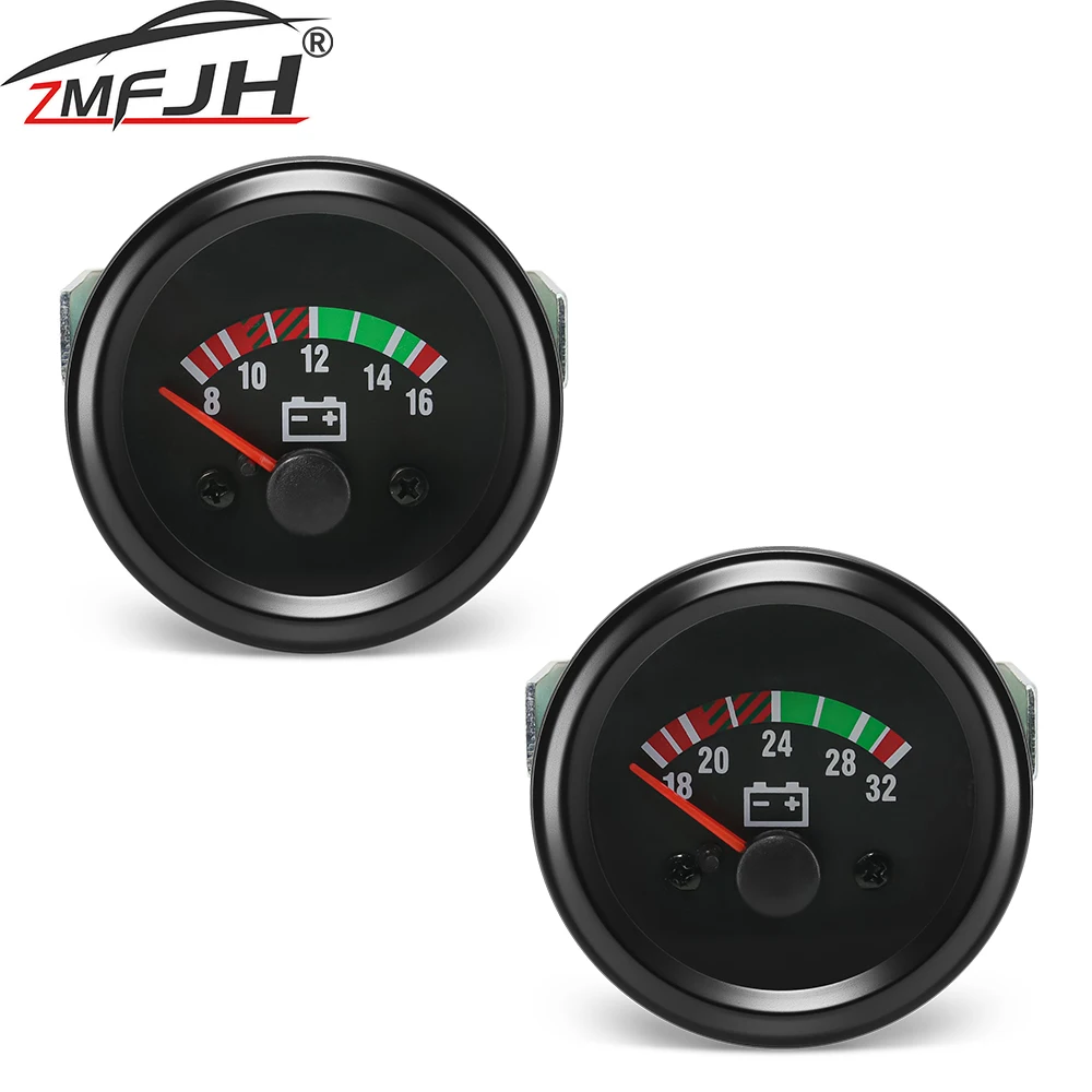 Voltímetro digital LED para coche y camión, medidor de voltaje