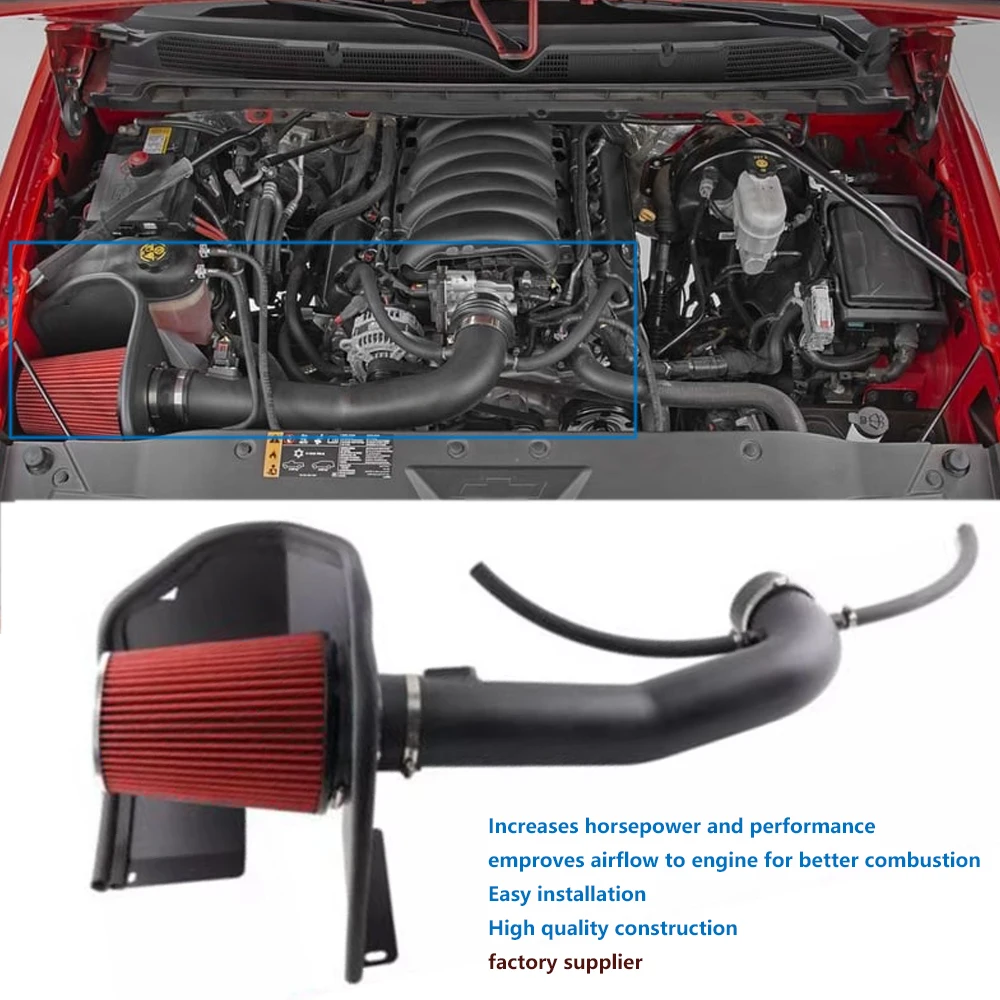 Kit admisión aire frío para Silverado 1500 5.3-6.2L V8 2014-18