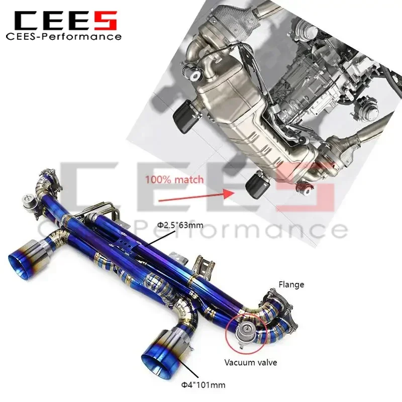 Escape Catback CEES Porsche 718 Cayman GT4 RS 4.0L 2019-2023 - imagen 2