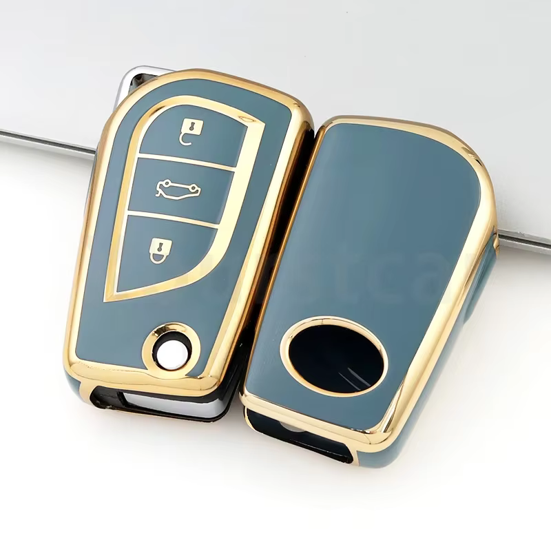 Funda para llave Toyota de 3 botones en TPU – Auris, Corolla y RAV4 - imagen 4