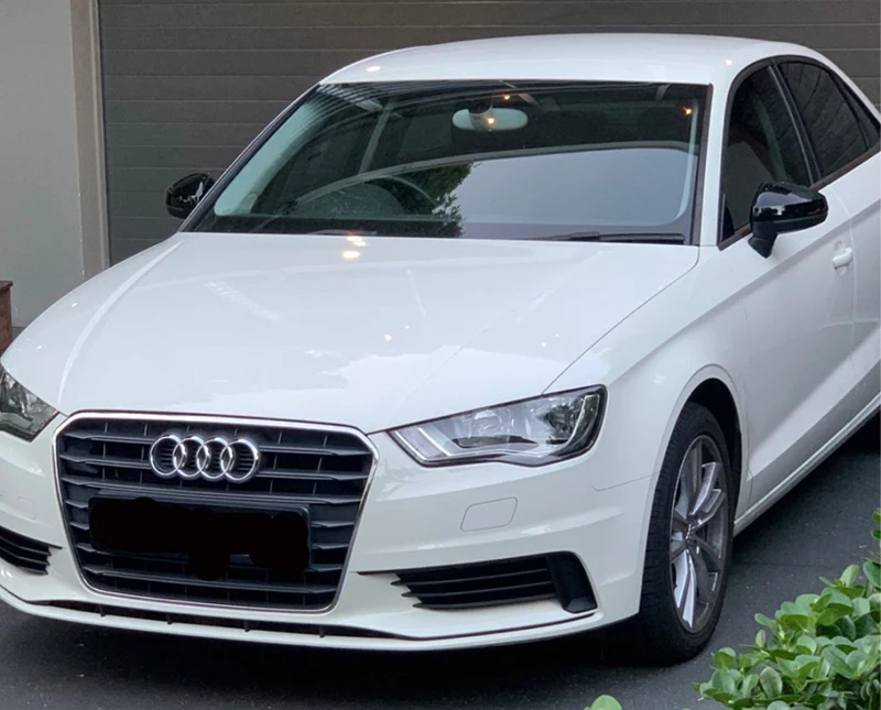 Carcasas de retrovisor Audi A3/S3/RS3 8V plata y negro - imagen 5