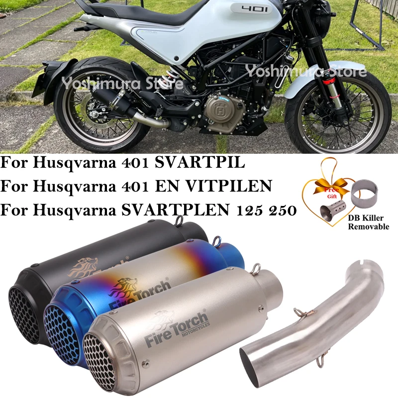 Silenciador de escape Husqvarna 401 Vitpilen Svartpilen 125-250 21-23