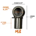 4PCS M8 0.31in