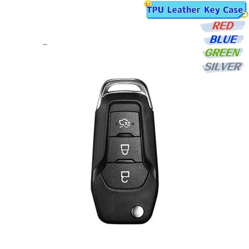 Funda de cuero TPU para llave Ford Fusion, Fiesta, Mondeo, Kuga, Ranger - imagen 2