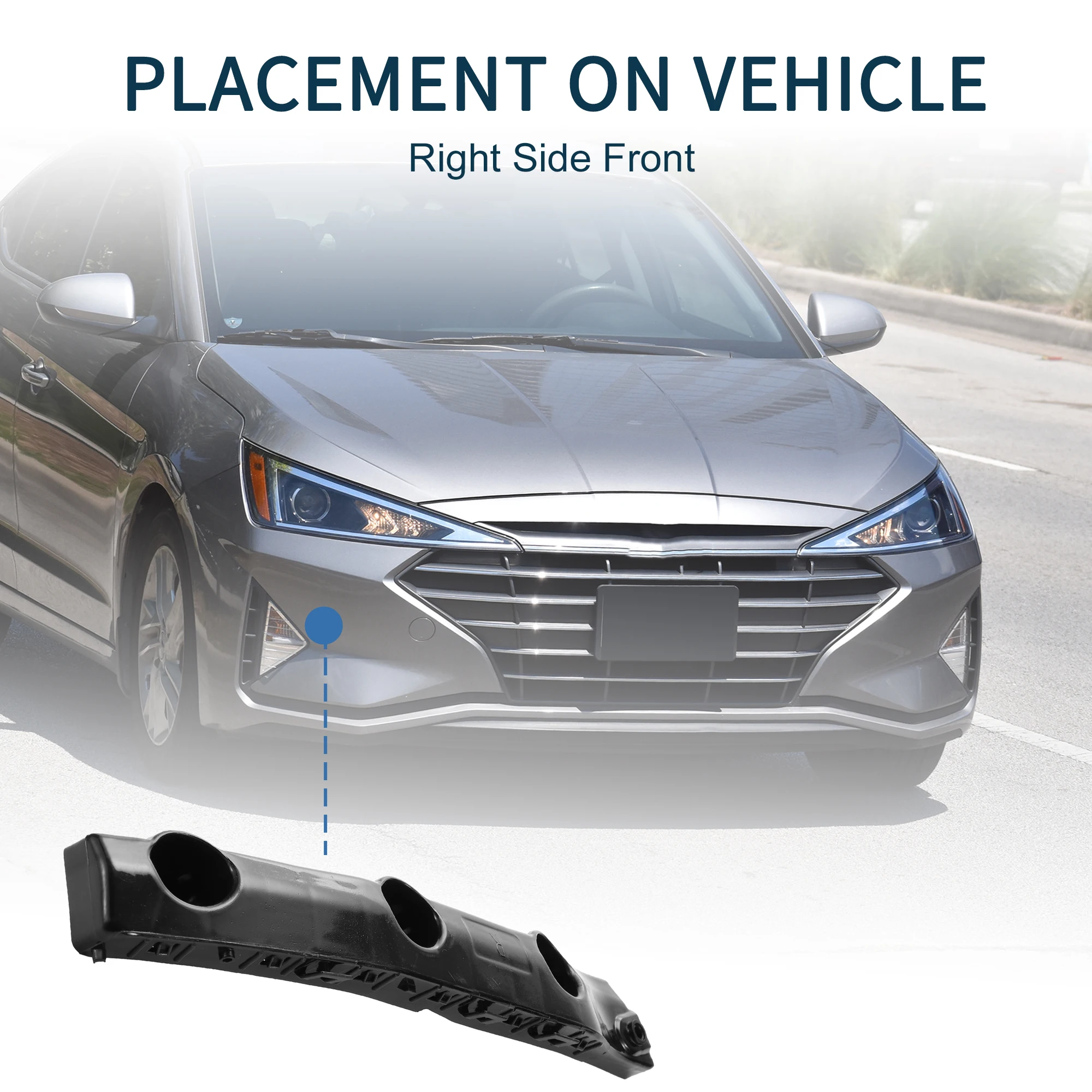 UXCELL Soporte parachoques derecho 622224CL0A – Nissan Rogue - imagen 2