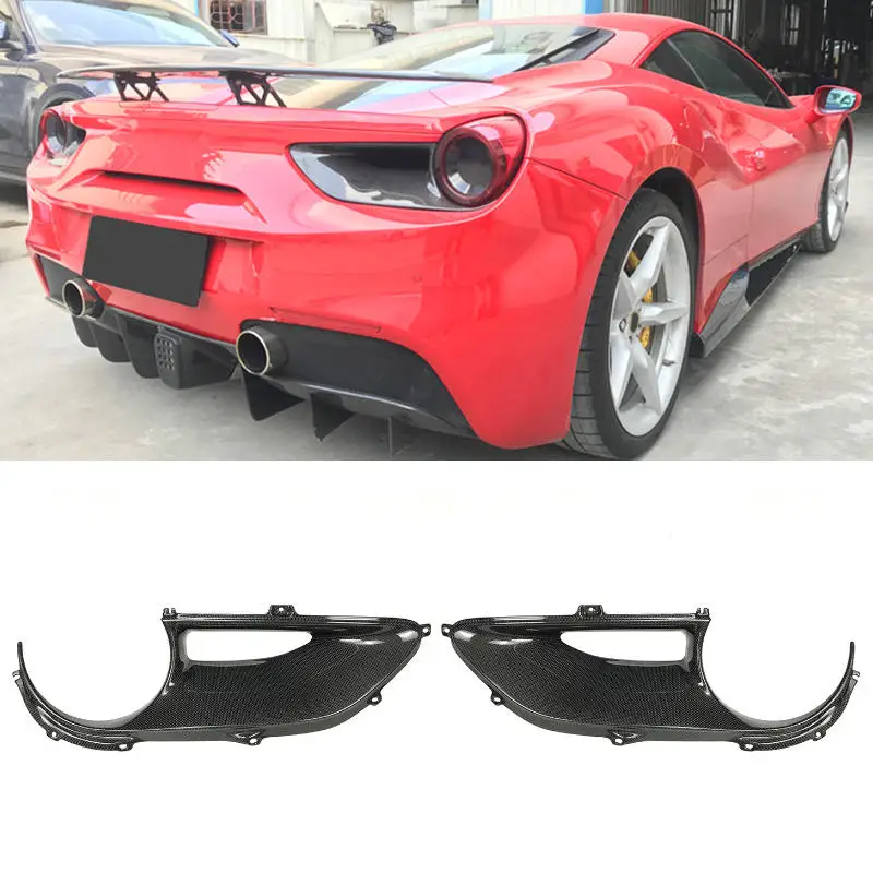 Cubierta de piloto trasero de carbono Ferrari 488 GTB/Spider/Pista