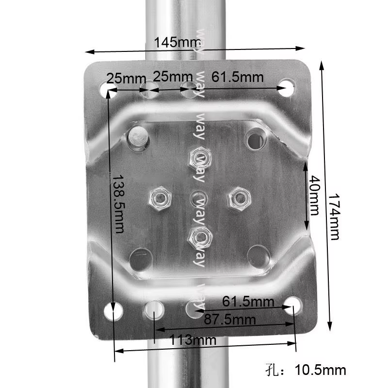 Rueda de apoyo 6" para remolque y caravana – 540 kg - imagen 3