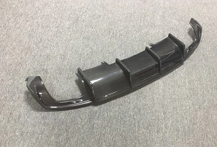 Difusor trasero de fibra de carbono para Audi A4, Sline, S4, A4, B9, sedán, 4 puertas, 2016-2019 - imagen 5