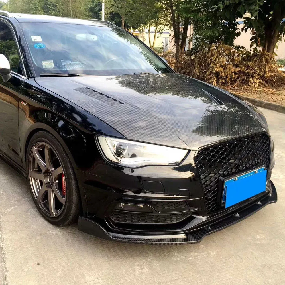 Cubierta de válvula delantera fibra carbono para Audi A3 S3 2013-2016 - imagen 2