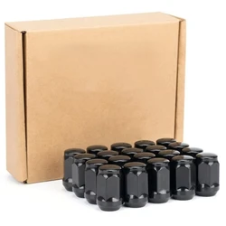 Tuercas de rueda M12x1,25 hexagonales 19 mm, 35 mm, cromadas y negras