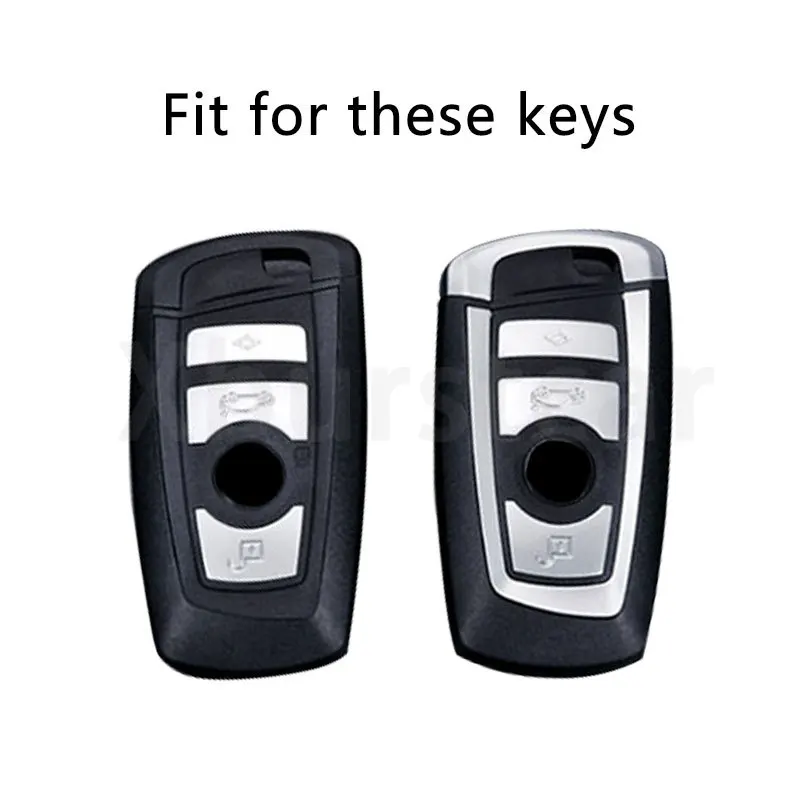 Funda de cuero TPU para llave BMW en color negro