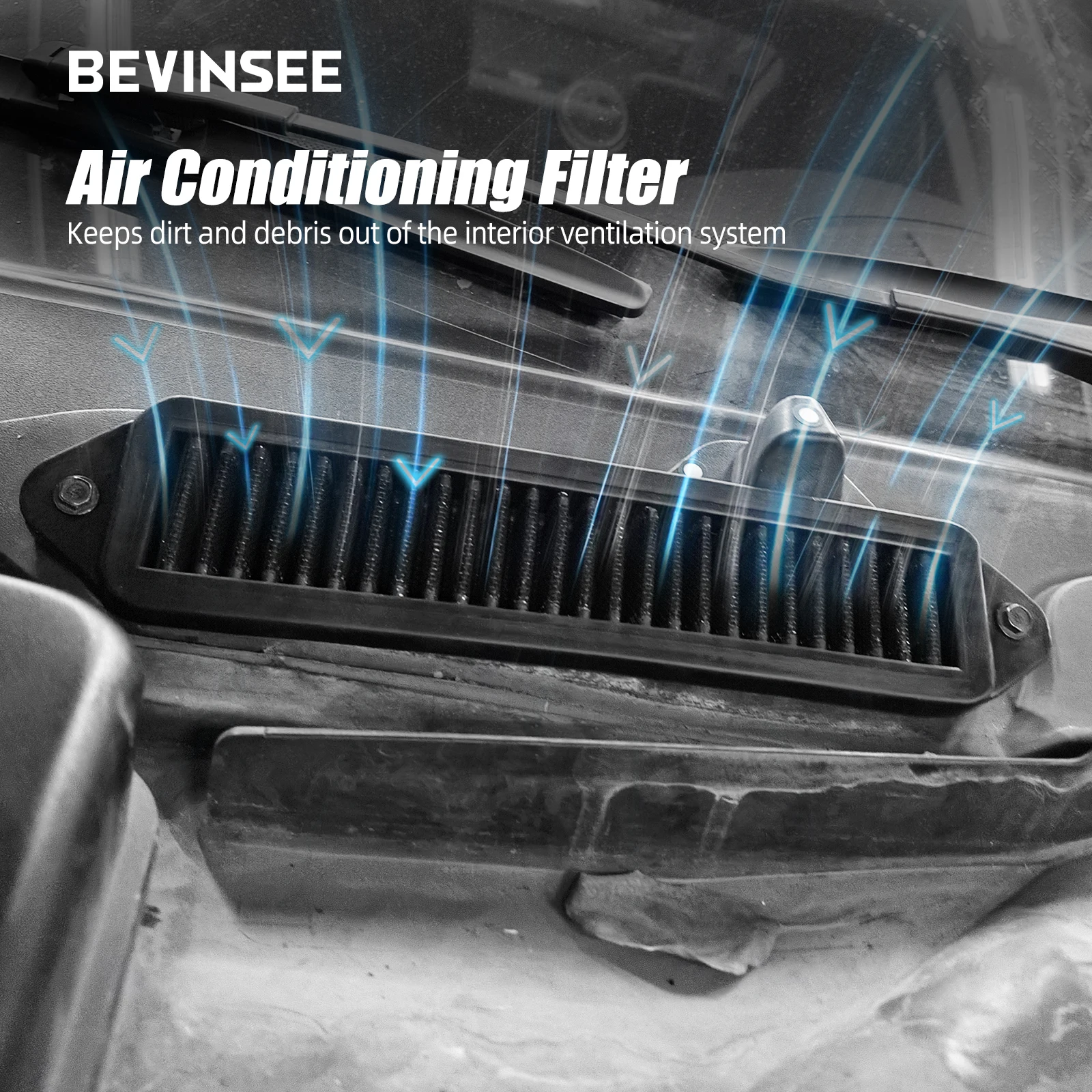 BEVINSEE Filtro de habitáculo para BMW Serie 1, Serie 3 y X1 - imagen 2